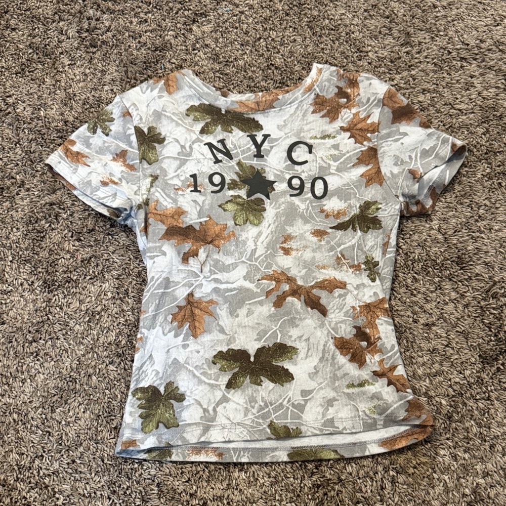 Leaf Print NYC 1990 T-Shirt